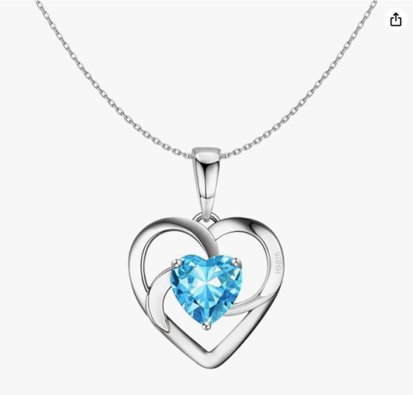 HighSpark 925 Silver Stylish Love Knot Heart Pendant Necklace For Women | 92.5 Sterling Silver & Stunning Shine | Lovely Gift